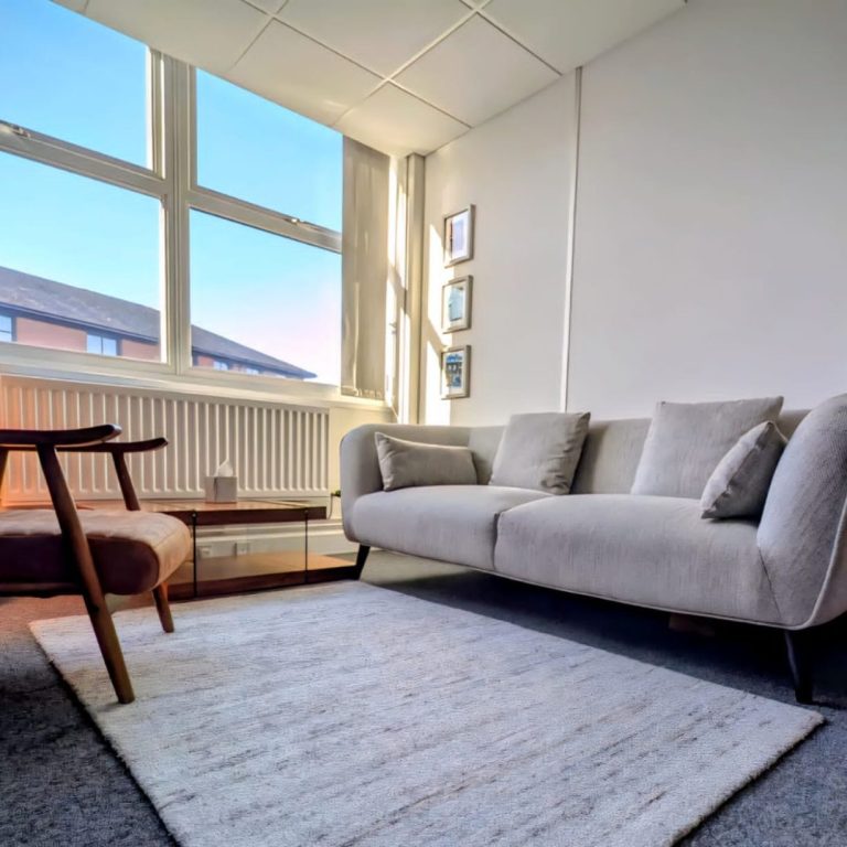 Calm, welcoming therapy space at ZC Therapy, Cheadle Hulme